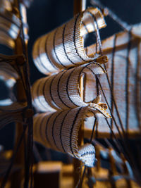 Low angle view of spiral staircase