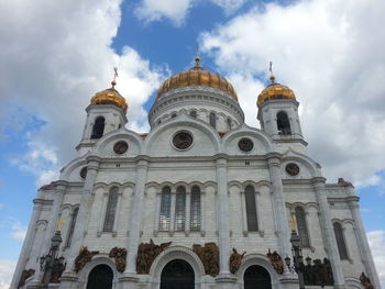 Low angle view of cathedral of christ the saviour