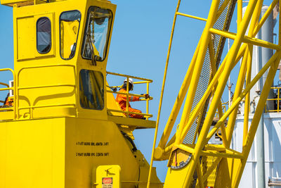 Low angle view of man working