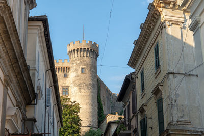 Castello orsini odescalchi, medieval castle in bracciano, rome, lazio, italy