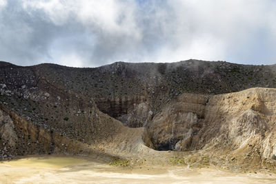 Scenic view of mountain against sky