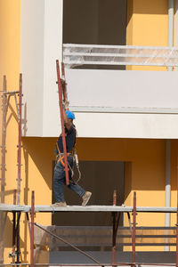 Man working at construction site