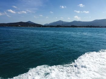 Scenic view of sea against sky