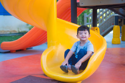 Portrait of boy smiling