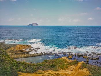 Scenic view of sea against sky