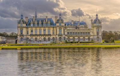 View of building against cloudy sky