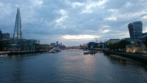 View of city at waterfront