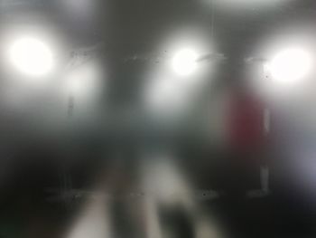 Defocused image of illuminated lights