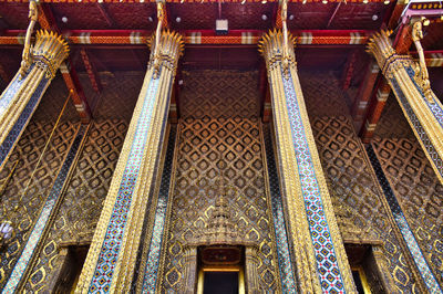 Low angle view of ceiling of building