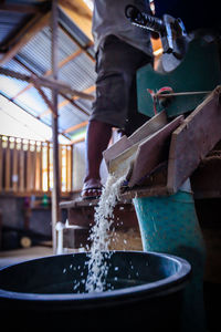Activities and atmosphere inside the rice mill