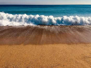 Scenic view of sea waves