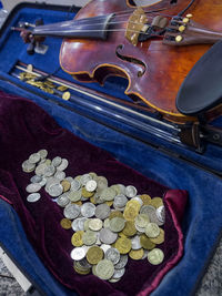 Close-up of piano