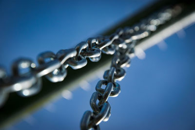 Low angle view of chain