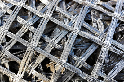 Texture of a construction rubber mesh closeup