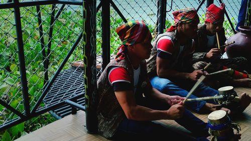Low section of woman walking outdoors