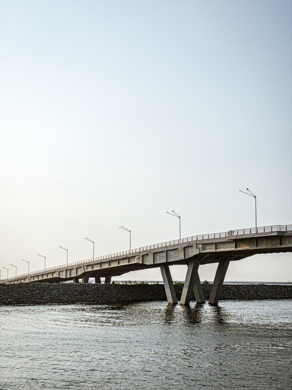 BRIDGE OVER RIVER AGAINST SKY