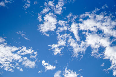 Low angle view of clouds in sky