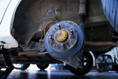 Close-up of vintage car