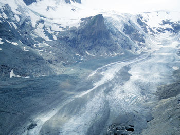 Scenic view of snowcapped mountains gorner glacier