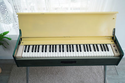 Close-up of piano