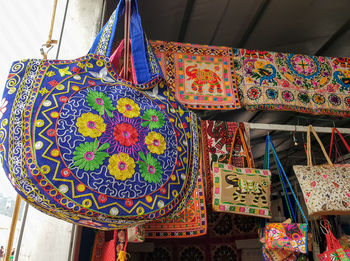 Multi colored decorations for sale in market