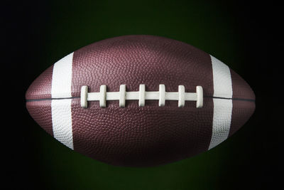 Close-up of flag against black background