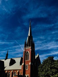 Low angle view of building against sky