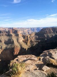 Scenic view of desert against sky