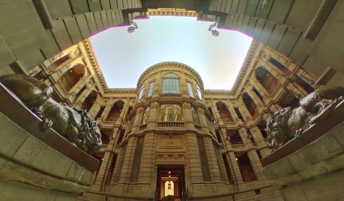 Low angle view of historical building