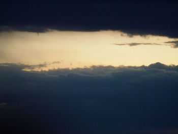Scenic view of clouds in sky during sunset