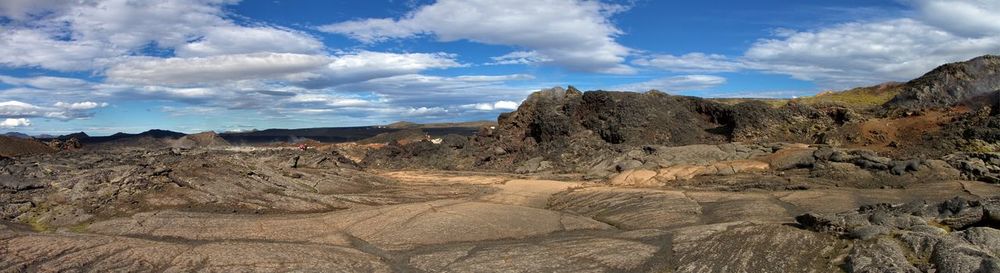 Panoramic view of landscape against sky