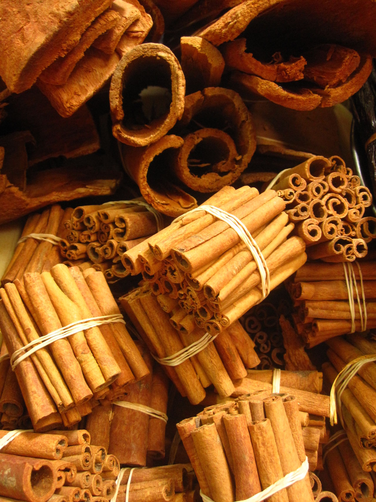 Cinnamon in bundles