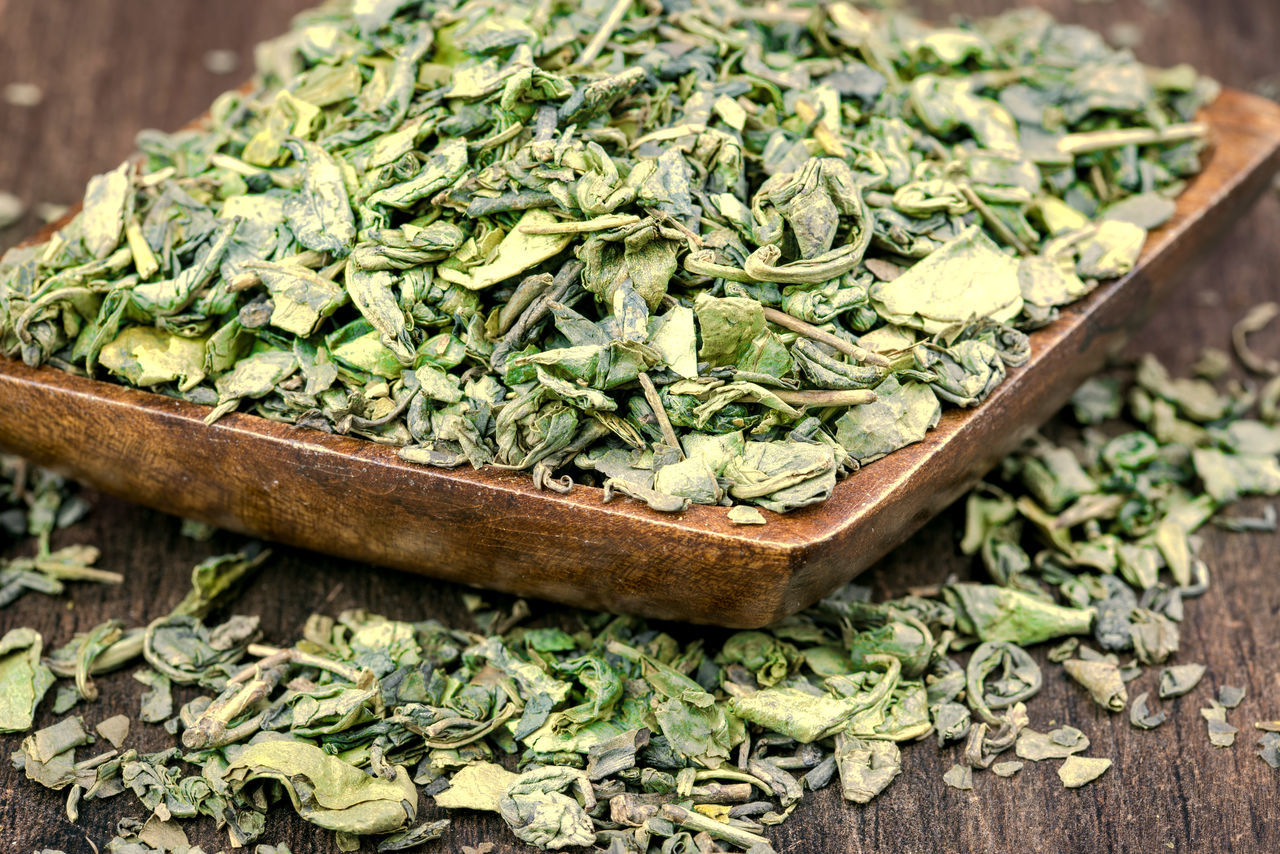 Aroma; aromatic; asia; asian; basket; beverage; chinese; culture; drink; dry; drying; fragrance; green; green tea; harvest; leaf; leaves; macro; organic; plant; process; roast; tea; traditional; wood;