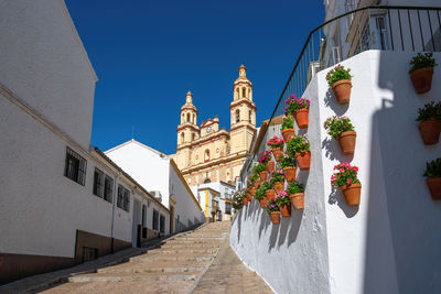 Low angle view of built structures