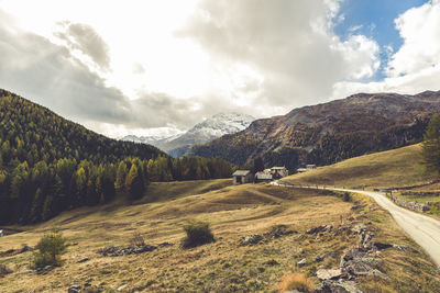 Scenic view of landscape against sky