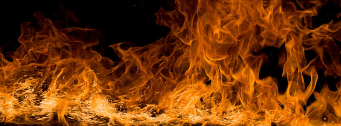 Close-up of fire