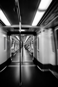 Interior of train