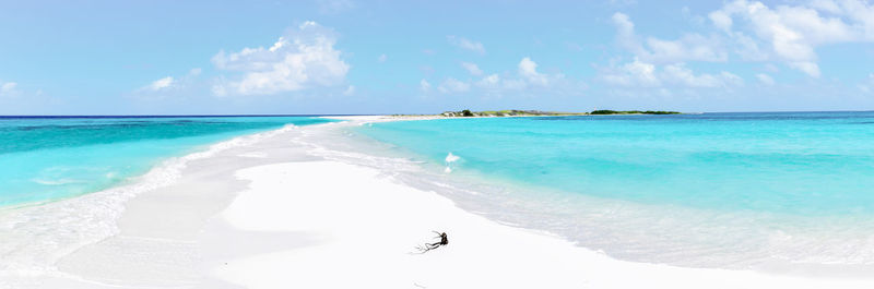 Panoramic view of beach against sky