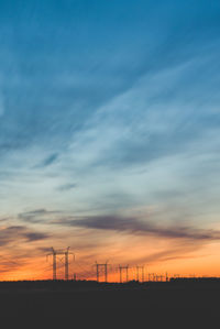 Scenic view of sky at sunset