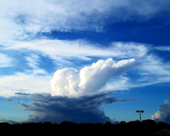 Scenic view of landscape against cloudy sky