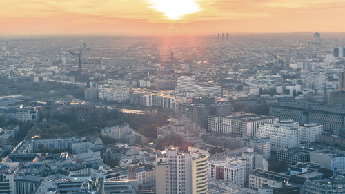 Aerial view of city