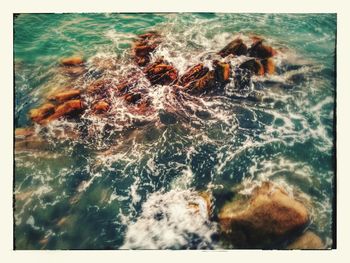 Close-up of sea waves