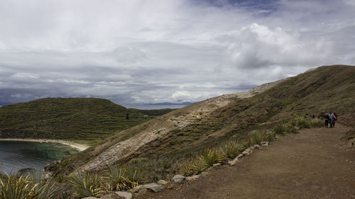 Scenic view of mountain against sky