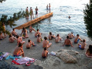 People at beach