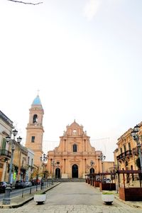 View of historic building against sky in city
