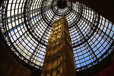 Low angle view of skylight