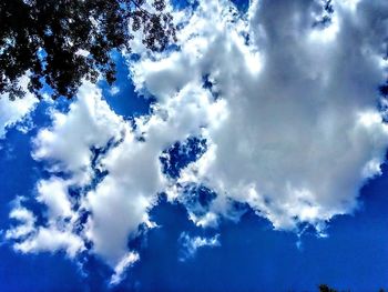 Low angle view of clouds in sky