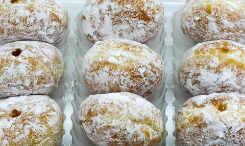 High angle view of cake