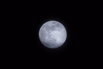 Close-up of moon against black sky