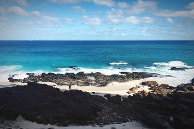 Scenic view of sea against sky